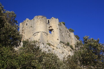 Fototapeta na wymiar ruine chateau medieval