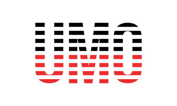 UMO three initial letter iconic line negative space minimal logo design vector template. monogram, abstract, wordmark, business, typography, minimalist, brand, company, flat, modern, unique, simple