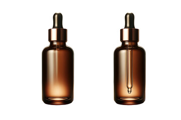 Naklejka premium liquid serum bottle mockup isolated on background, illustration generic cosmetic. PNG transparent background