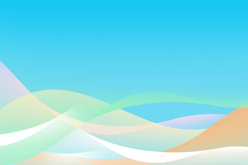 Soft light pastel rainbow colorful background with curve pattern graphics for illustration wallpaper banner website backdrop