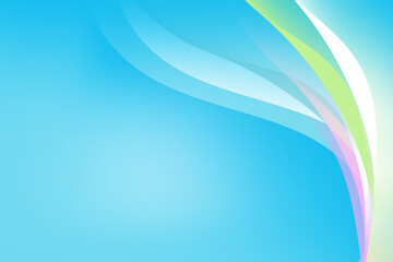 Soft light pastel rainbow colorful background with curve pattern graphics for illustration wallpaper banner website backdrop