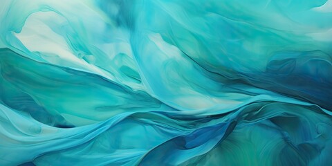 Obraz premium Turquoise material blue color texture surface fabric textile background decoration template