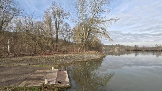 Floods on the rivers Danube and River Naab, in Bavaria