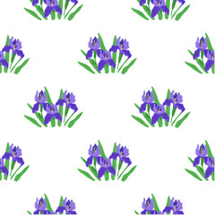 Seamless pattern flowers vector illustration. The continual repetition seamless pattern added depth and complexity to design The unending charm seamless background created serene and tranquil