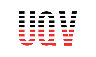 UQV three initial letter iconic line negative space minimal logo design vector template. monogram, abstract, wordmark, business, typography, minimalist, brand, company, flat, modern, unique, simple