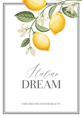 Italian Lemon Poster. Citrus Wall Art. - 742851636