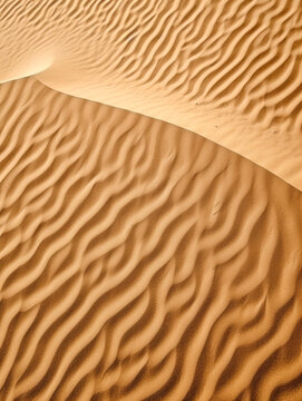 Background image of sand in the desert. Sand dunes on desert plains.