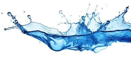 water splash isolated on white background generative ai