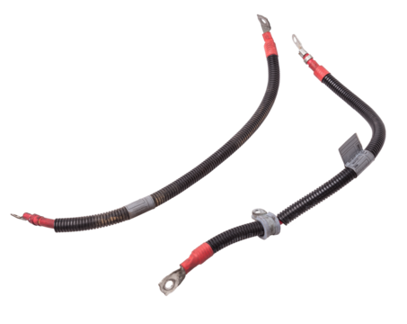 Automotive wiring harness with positive battery terminal for generator. Vehicle security systems.