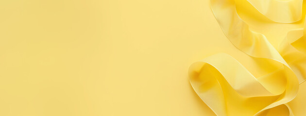 Endometriosis Awareness Day. Endometriosis Awareness Yellow Ribbon on Solid Background