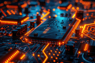 Obraz premium CPU and Chipset concept