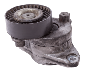 V-belt tensioner for attachments of an internal combustion engine of a car. Used auto parts catalog