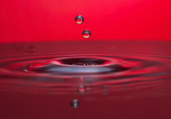 Close up of water drop