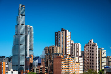 Fototapeta na wymiar Skyscrapers in downtown Bogota, Colombia