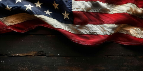 Abstract American flag wallpaper on a black background,