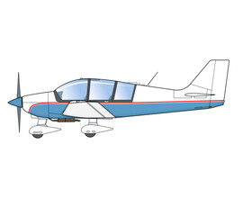 Viersitziges Sportflugzeug