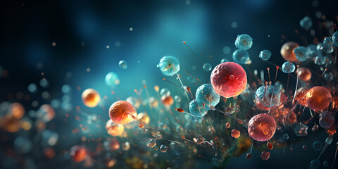 Close-up microscopy image of bacteria. 
 Detailed Images of Bacteria under Close-Up Microscopy"