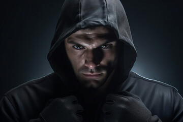 Boxing club gym for boxers training athletic conceptual Generative AI image