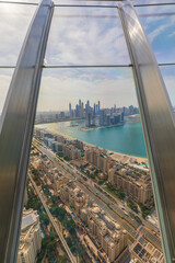 Panorama of Dubai from one of the observation decks - 742887034