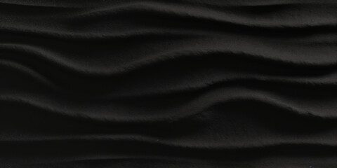 black sand textured, blach  grunge  wave textured background - obrazy, fototapety, plakaty