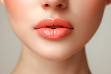 Fototapeta premium close up of a woman beautiful lips