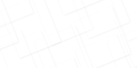 Abstract technology concept white template illustration and Geometric background. Modern and seamless stripe geometric line covered white abstract white square shape with futuristic.