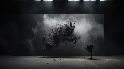 A photo of an abstract art piece