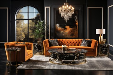 Fototapeta na wymiar Scandinavian bohemian accents transforming living spaces into stylish sanctuaries of comfort.
