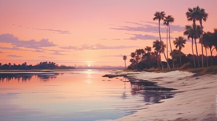 A photo of an estuary with sandbars