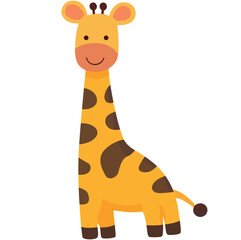 cute giraffe cartoon, vector design