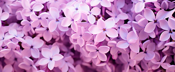 Close-up of vibrant purple lilacs in full bloom, conveying the beauty of nature and the arrival of spring, set against a soft-focus backdrop