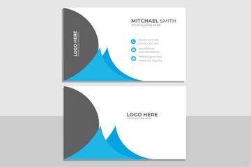 Creative and modern business card template.Vector creative business card template.