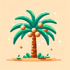 palm tree on the beach