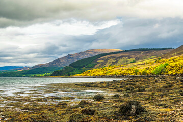 nature sceneries in the area around Ullapool, highlands, Scotland