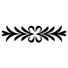 Obraz premium Simple ornament Border, outline, silhouette Decorative Hand drawn symbols frames minimal shapes plant flower line stroke.