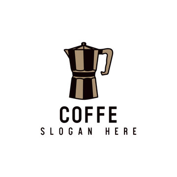 
Vector illustration of coffee with plate and spoon,logo,brand.
