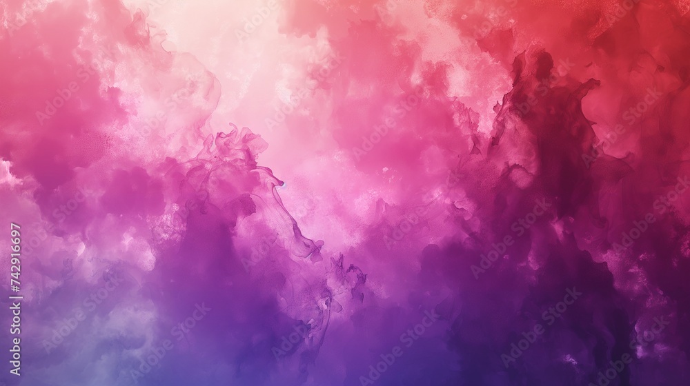 Poster abstract digital watercolor background where vibrant splashes of color blend and overlap, creating a
