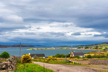 nature sceneries along the wester ross route, highlands Scotland