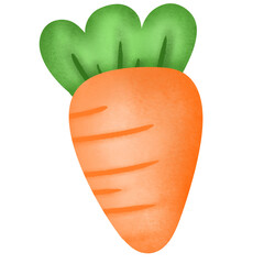 Cute carrot cartoon clipart