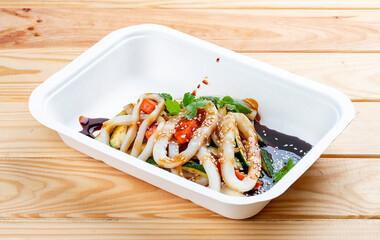 Squid with vegetables in 