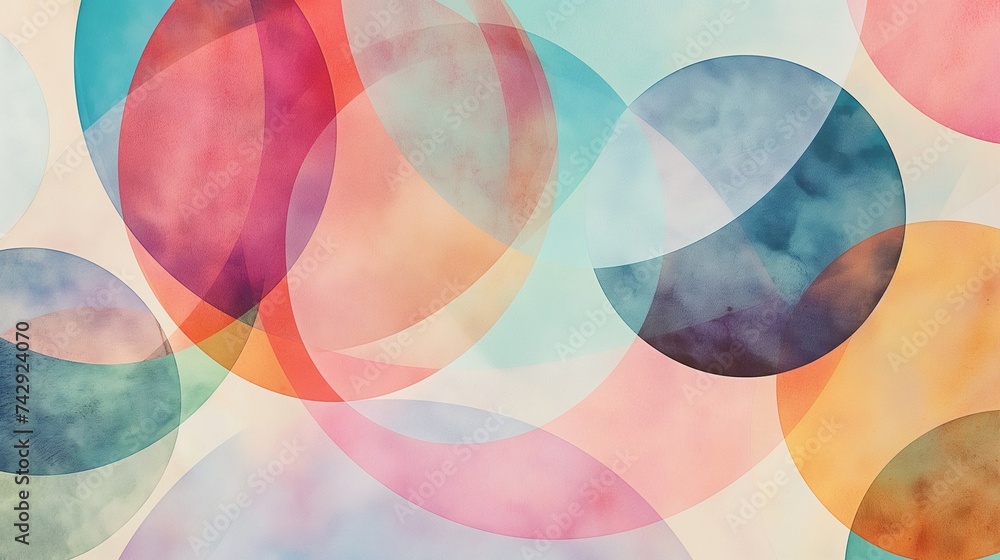 Aufkleber a dynamic and contemporary aesthetic is created by combining vivid colors with abstract geometric sh