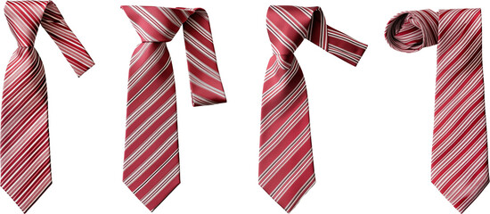 red and white striped Tie