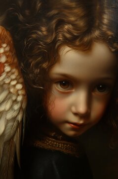 Portrait of a medieval angel 