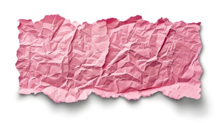 torn pink paper for text