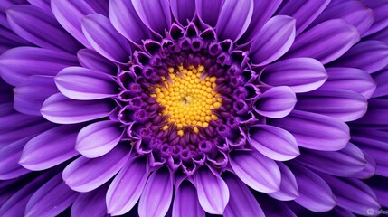 Purple Concentric Flower Center Macro Close-up. Mandala Kaleidoscopic design