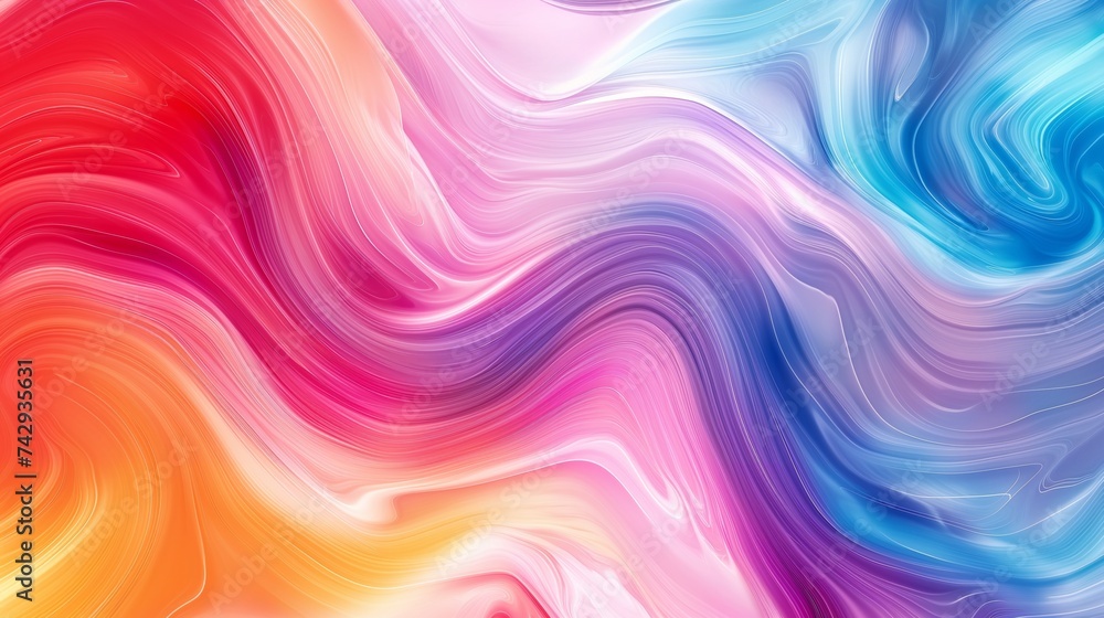 Aufkleber an abstract background featuring vibrant swirls of colors, blending seamlessly into one another on a