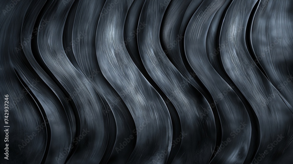 Poster an abstract pattern that resembles the smooth surface texture of fine charcoal. subtle gradients and