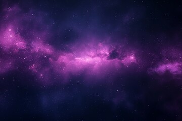Fototapeta na wymiar Vibrant Purple Nebula in Space with Stars, Cosmic Background for Science and Astronomy Concepts