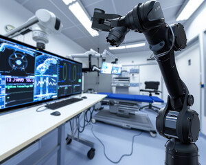 Virtual reality interfaces controlling robotic arms in medical equipment manufacturing precision engineering