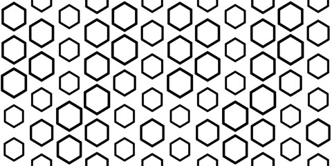 hexagon geometric pattern. Shuffle of different sized hexagons. vector illustration. design for the background display, flyers, ad honey, fabric, clothes, texture, textile pattern